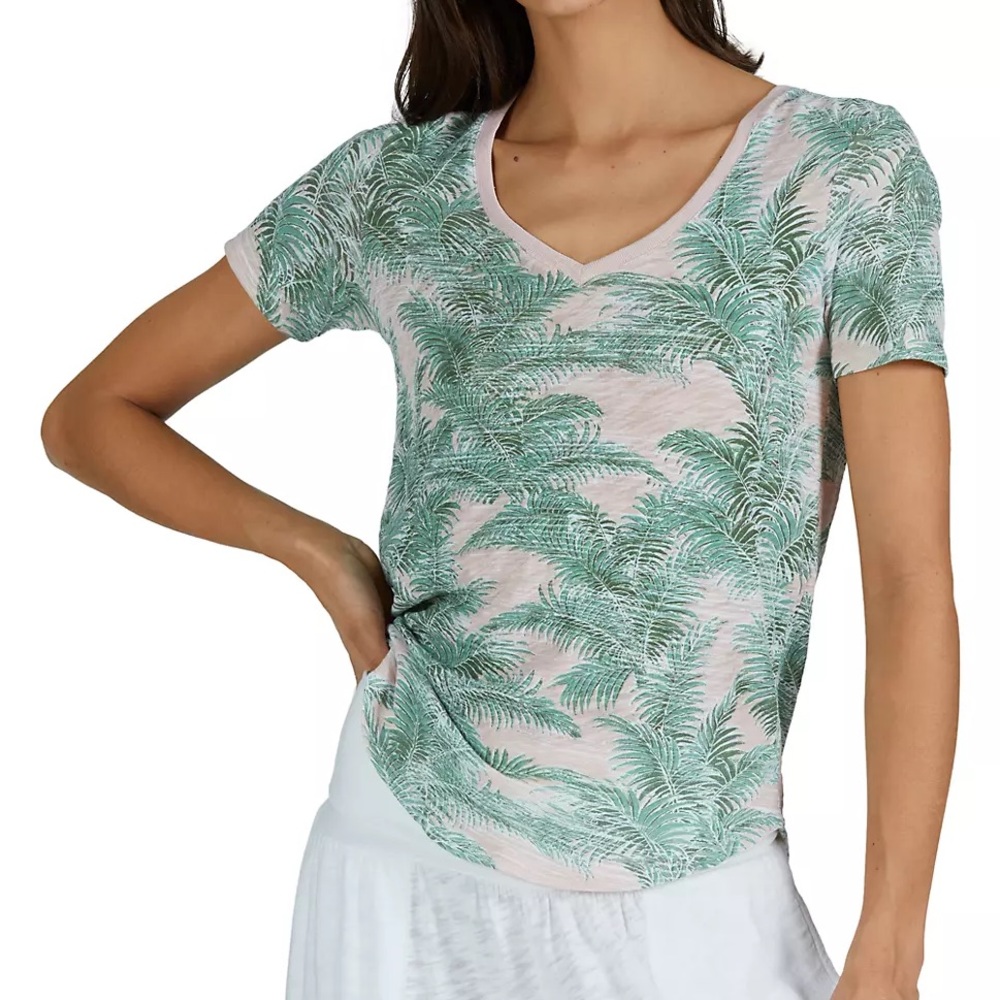 ATM Anthony Thomas Melillo Palm Print Tee T-shirt M